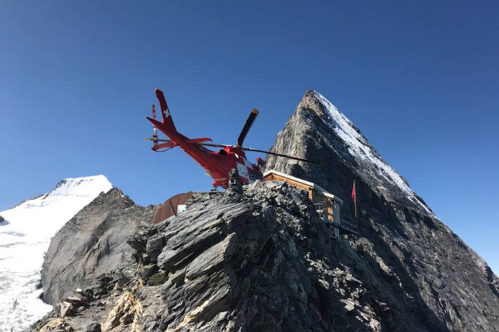 Rettung bei der Mittellegihütte