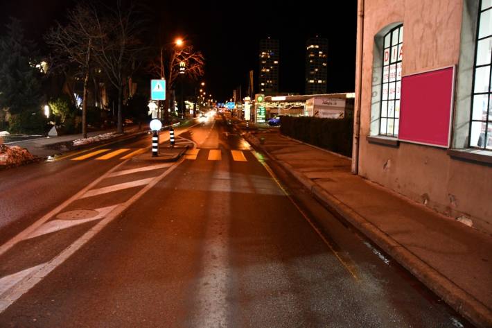 In Chur GR verletzte sich heute Abend bei einem Unfall ein Fussgänger.