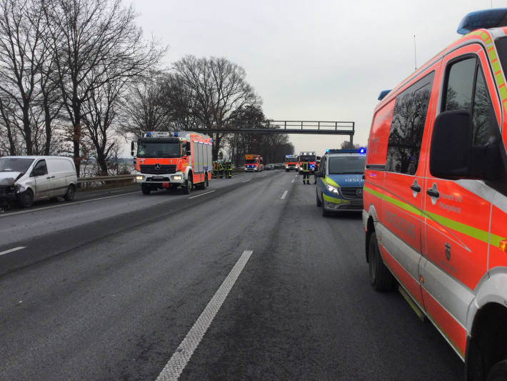 Kollision auf der A555