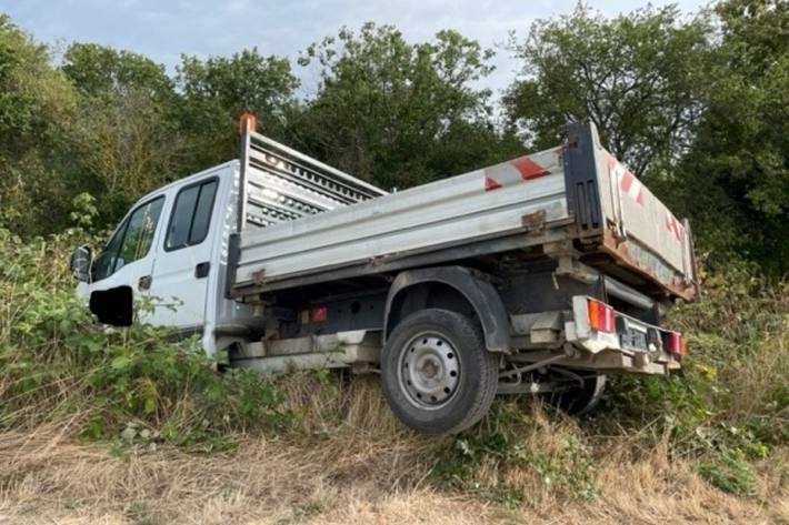 Dieser Transporter wurde verlassen vorgefunden