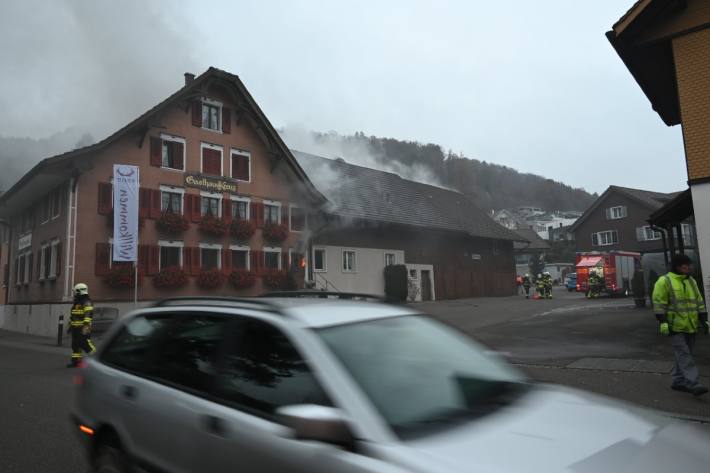 In Zuzwil SG brannte es heute in einem Restaurant.