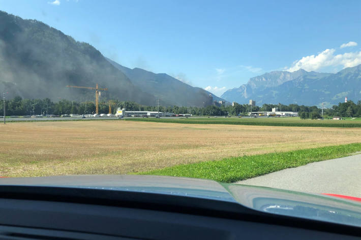 Austretendes Rohmehl führt zu Staubentwicklung bei Untervaz