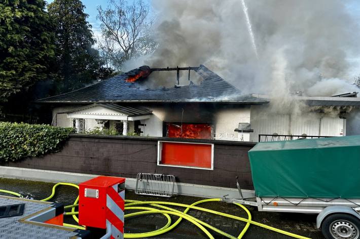 Glücklicherweise hielt sich niemand im Gebäude auf 