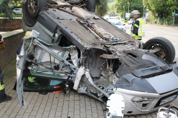 Bei dem Unfall entstand Totalschaden