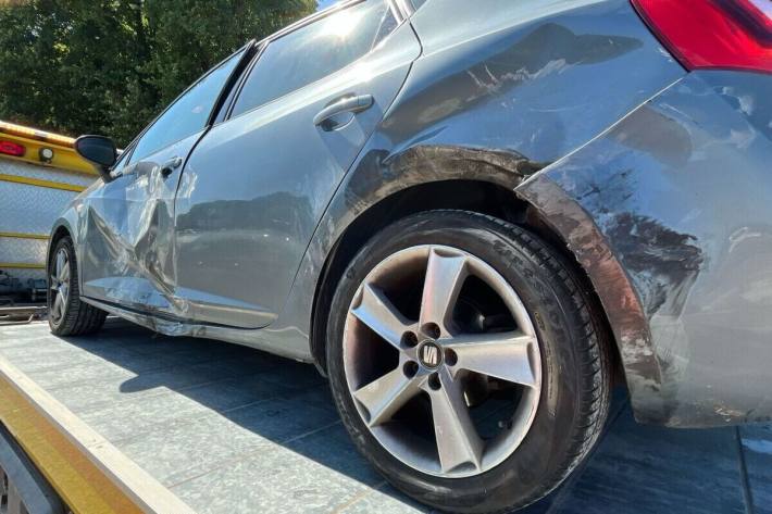 Beschädigtes Fahrzeug