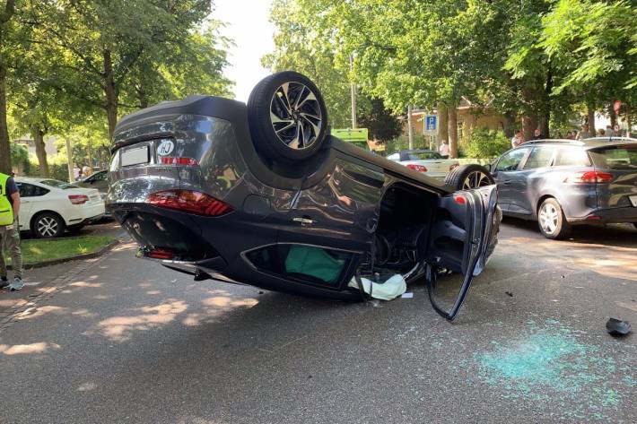 In Basel kam es heute zu einem Unfall mit zwei Verletzten.