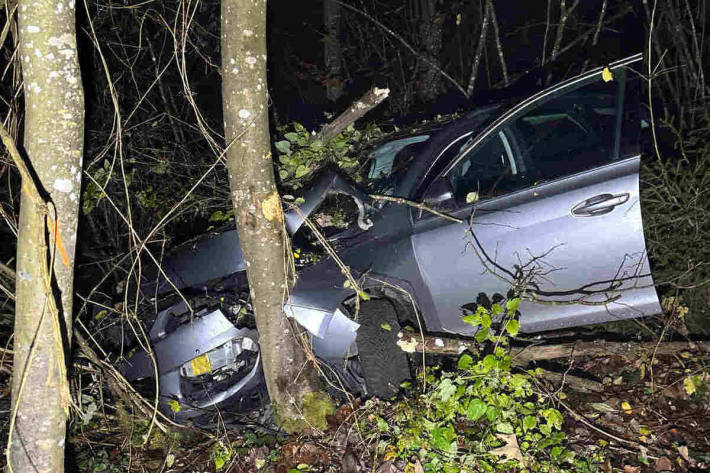 Das Unfallauto kam von der Strasse ab