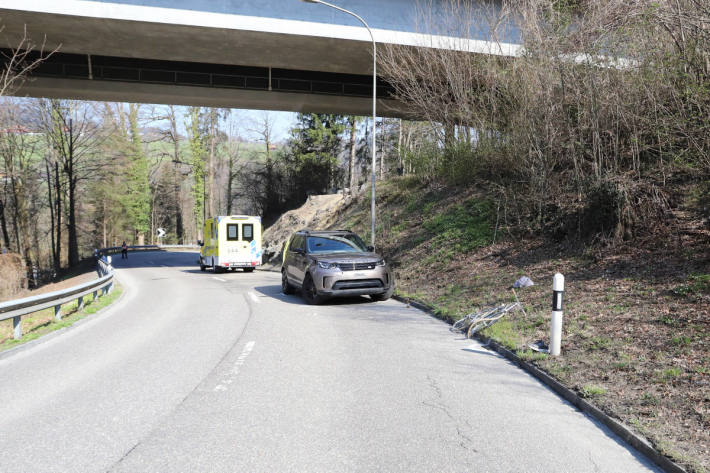 Velofahrer bei Frontalkollision in St.Gallen verletzt