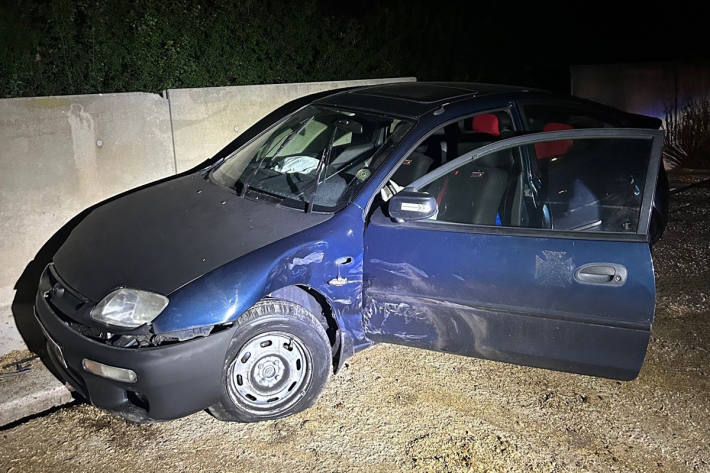 Die Flucht endete schließlich an einer Begrenzungsmauer.