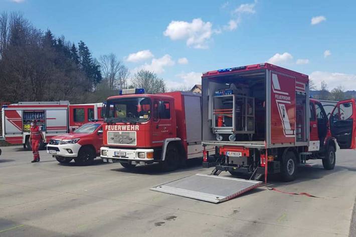 Zu einem Gefahrenstoff-Austritt kam es in einem Gewerbebetrieb in Feistritz im Rosental