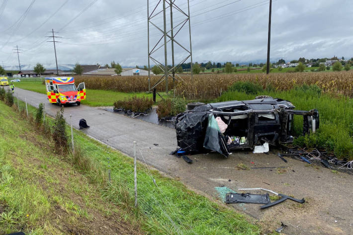 Auto überschlug sich auf der A3