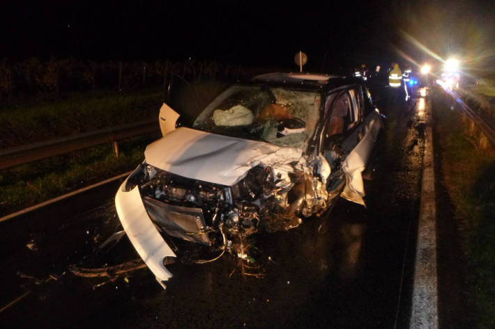 Am Unfall beteiligter PKW