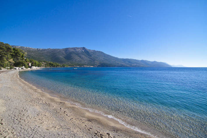 Trstenica Beach in Orebić, Kroatien