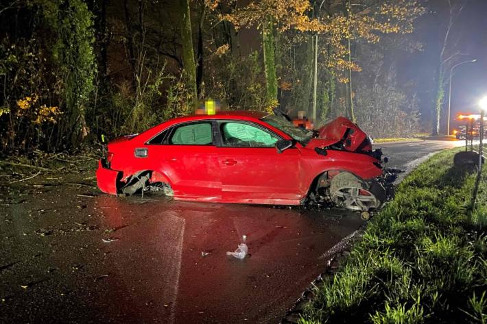 Der Beifahrer wurde beim Unfall schwer verletzt.