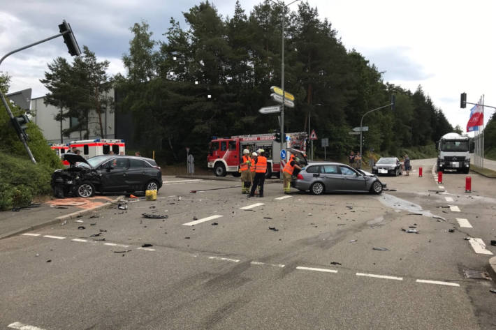 Unfallstelle in Kaiserslautern