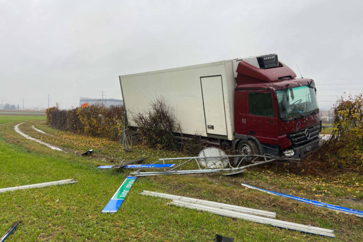 Am Steuer eingeschlafen bei Hunzenschwil