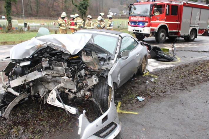 Nach dem Unfall kam es zu Verkehrsbehinderungen