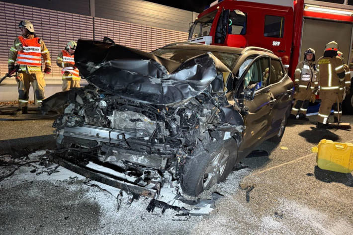 Der Pkw-Lenker wurde beim Unfall verletzt.