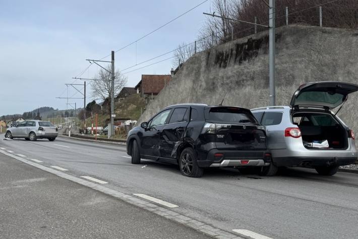 Heftige Kollision in Steinegg