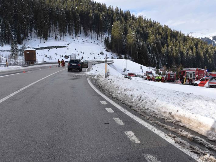 In Klosters GR kam es gestern zu einem schweren Unfall.