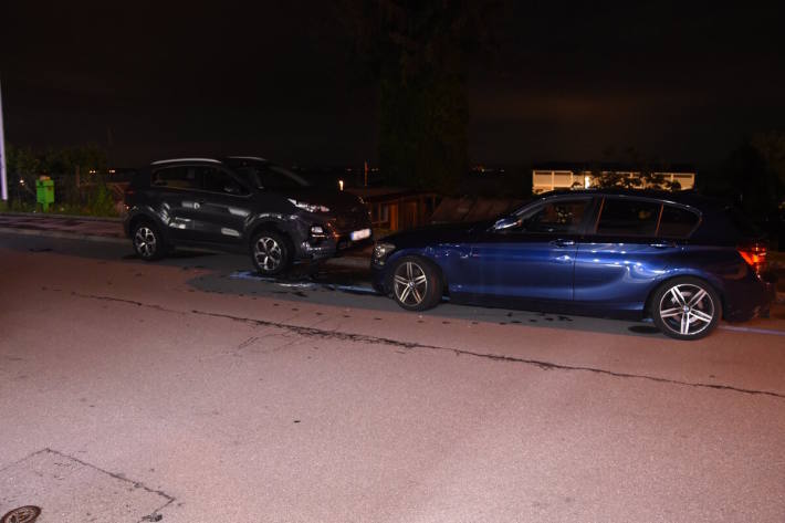 An den Autos entstand Sachschaden von rund 14'000 Franken