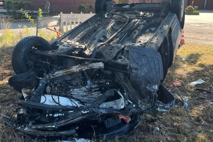 Der Unfall wurde durch Sekundenschlaf verursacht.
