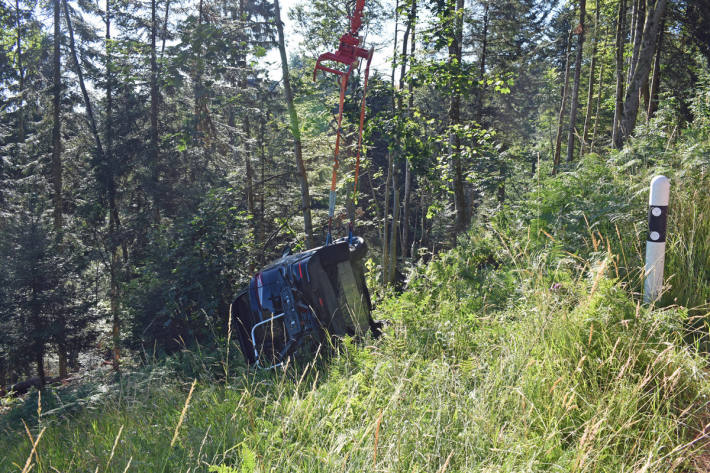 Von der Strasse abgekommen