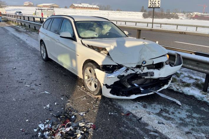 Neun Fahrzeuge waren am Unfall beteiligt