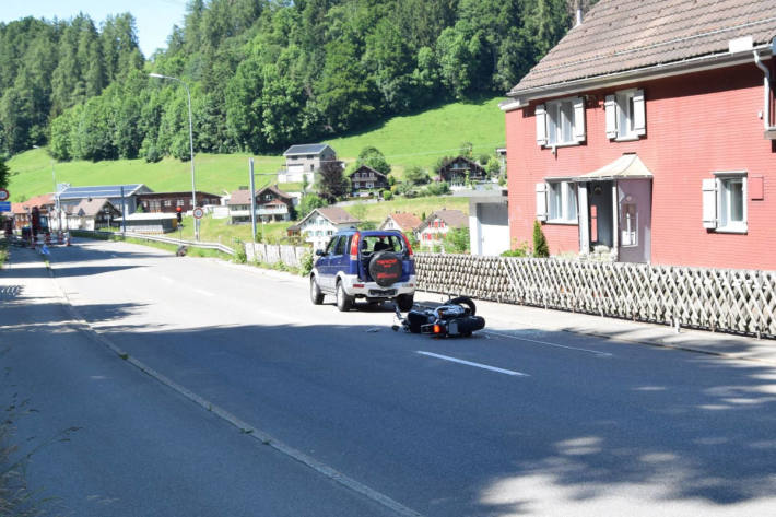 Auffahrunfall mit Motorrad