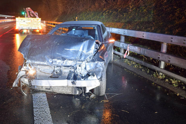 Sempach, Autobahn A2 Fahrtrichtung Norden