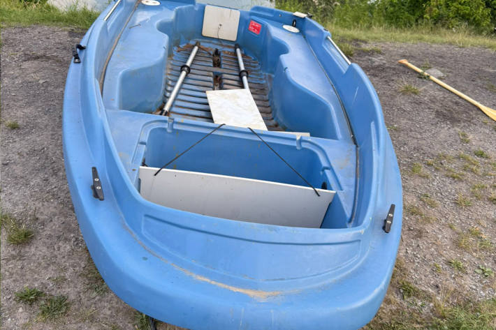 Die Polizei Hamm sucht den Eigentümer dieses Bootes.