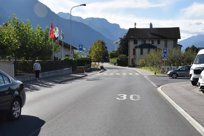 Die Verzweigung Deutsche Strasse / Zollstrasse