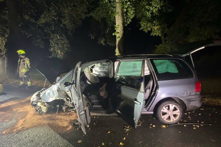 Beide Insassen des Fahrzeuges wurden verletzt.