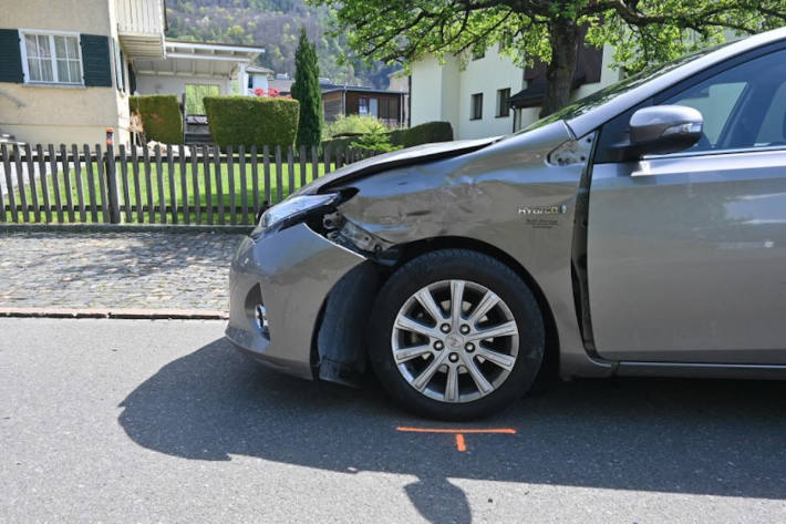 Kollision zwischen zwei Fahrzeugen