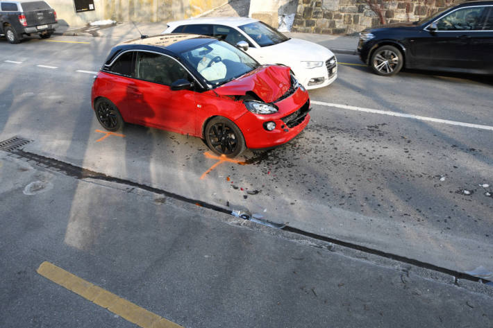 Grosser Sachschaden nach Auffahrkollision in Chur