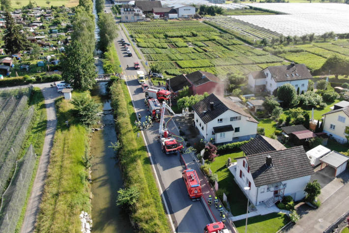 Brand in einer Wohnung in Steinach SG