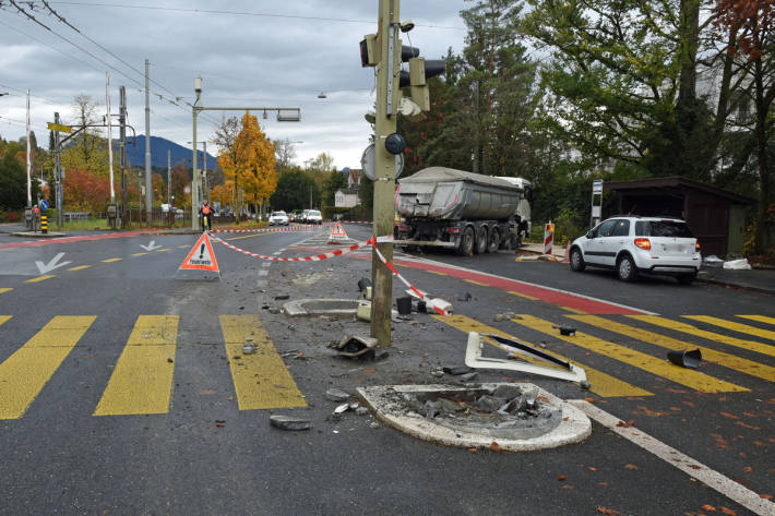 Niemand wurde bei dem Unfall verletzt