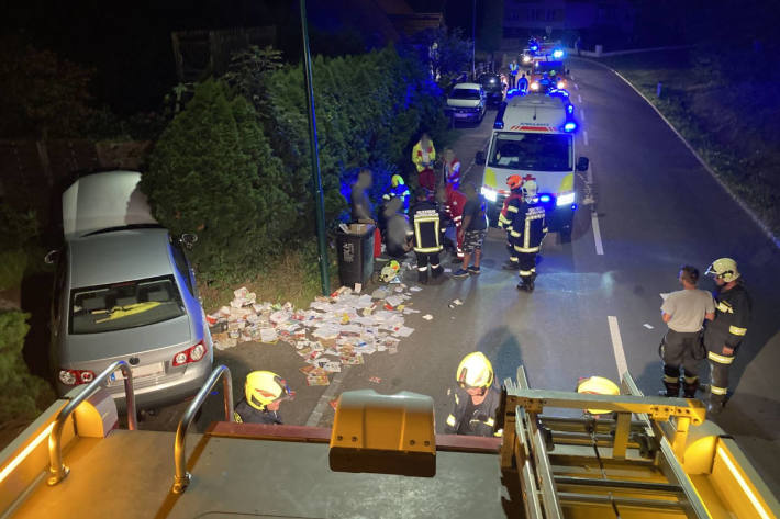 Drei verletzte Person forderte ein Unfall in Grafenschachen