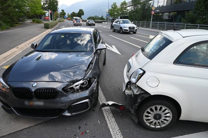 In Schaan ereignete sich gestern dieser Unfall.