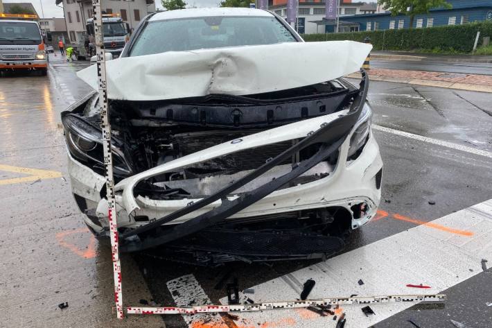 In Baar ZG ereignete sich gestern ein Verkehrsunfall.