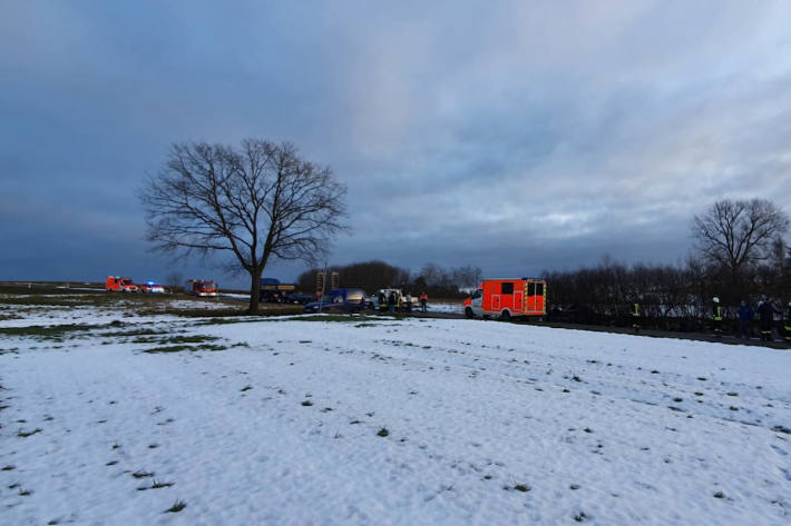 Verkehrsunfall in Borgholz durch Glatteis