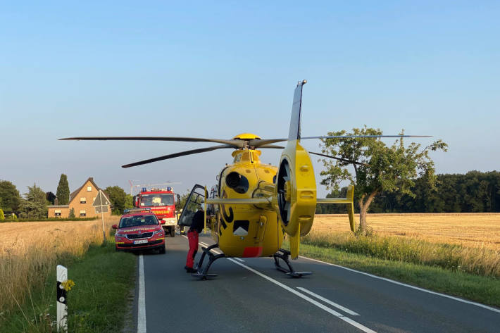 Verkehrsunfall mit einer schwer verletzten Person