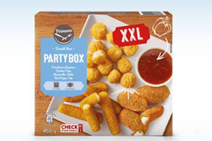 Hartplastikteile in XXL Party Snack Box von Hofer