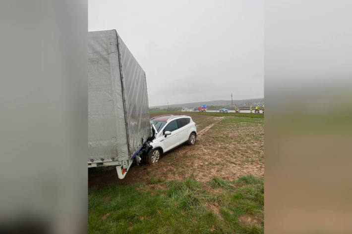 Autobahnpolizei Ruchheim nimmt Unfall der kuriosen Art auf