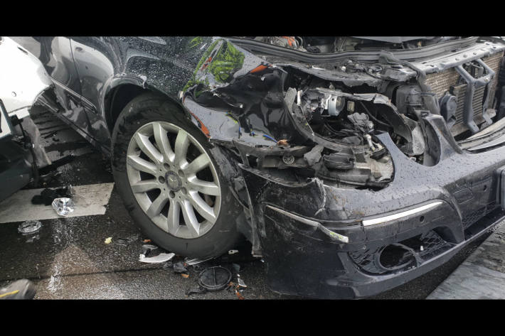 Unfallfahrzeug in Haan