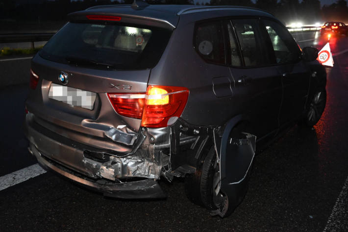 Am dritten Unfall beteiligter BMW