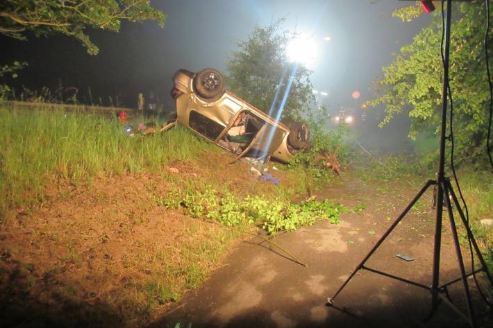 In Balve flüchteten die Insassen nach einem Unfall.