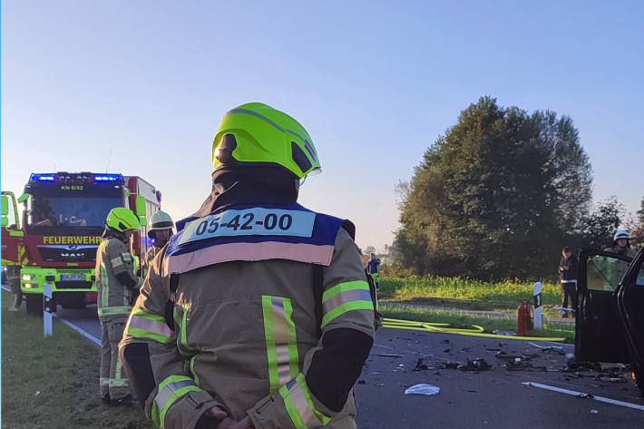 Dee Rettungsdienst unterstützte bei der Befreiung.