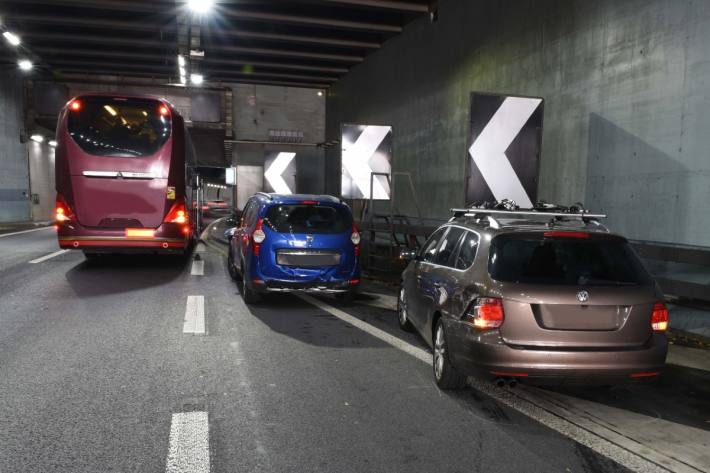 Beim Unfall in Kriens wurde auch ein Reisecar involviert.