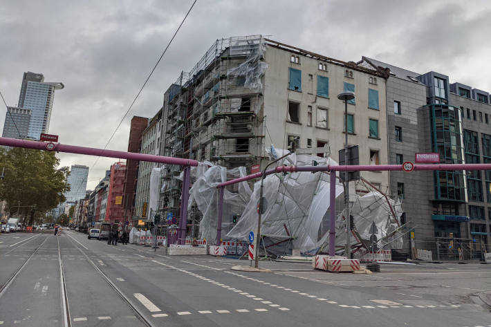 Unwettereinsätze der Feuerwehr Frankfurt durch Sturmtief "Ignatz"